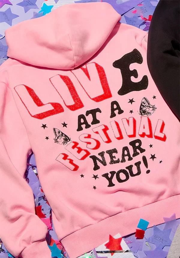 live at a festival near you zip hoodie