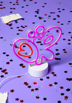 olivia rodrigo logo neon table light