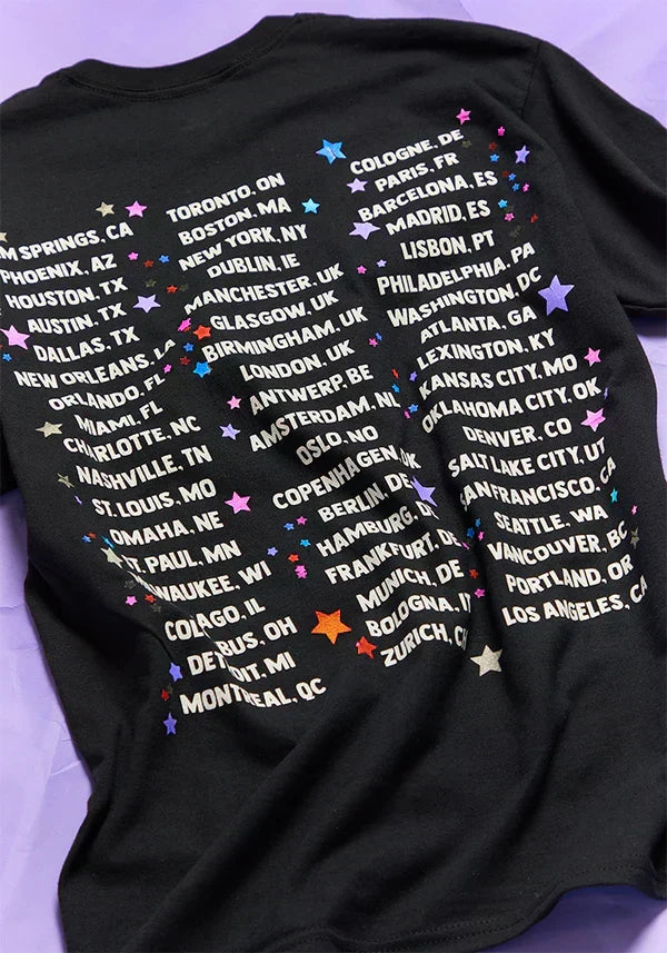 spill your GUTS live dateback t-shirt in black