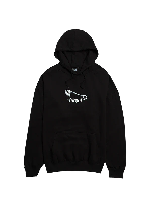 SOUR safety pin tracklist hoodie