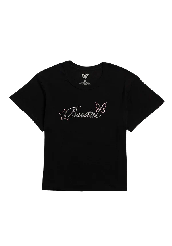 brutal rhinestone baby t-shirt