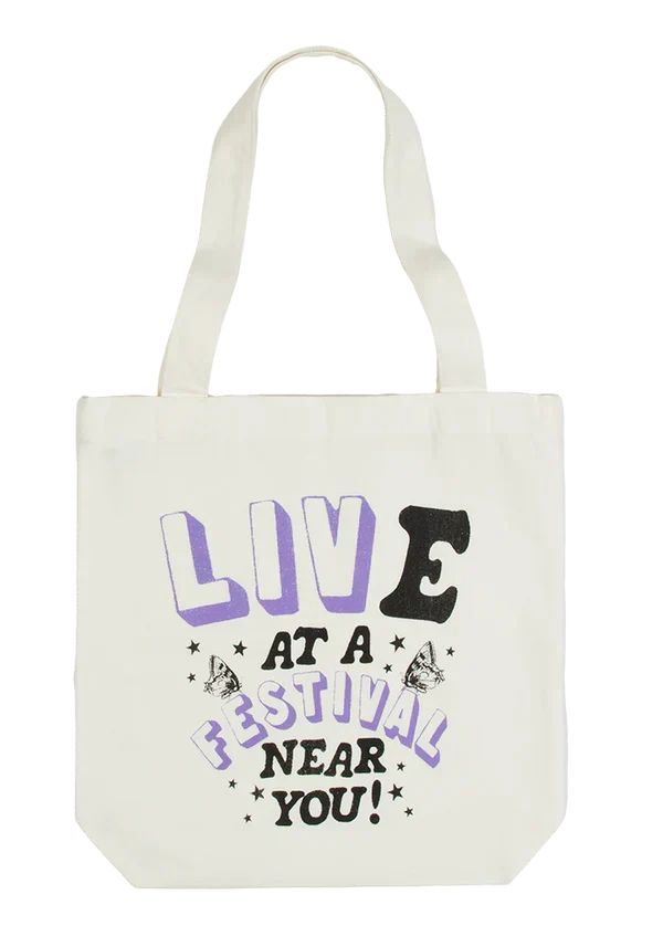 live at a festival near you tote