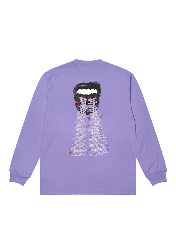 GUTS dateback longsleeve t-shirt in purple