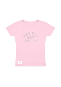 pretty isn't pretty rhinestone t-shirt