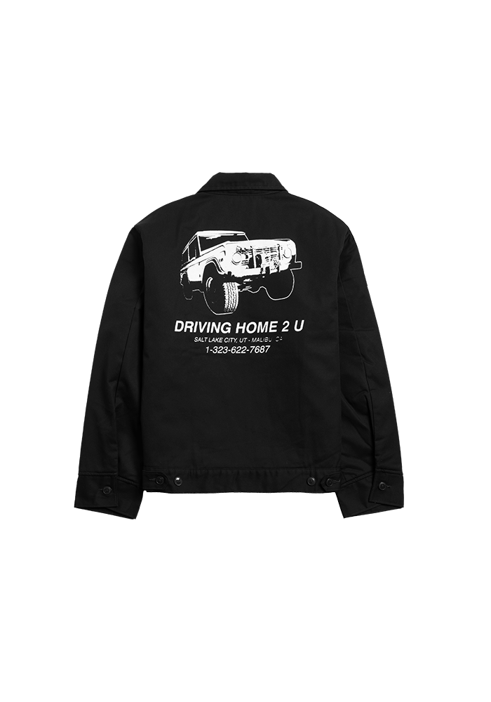 SOUR work jacket in black