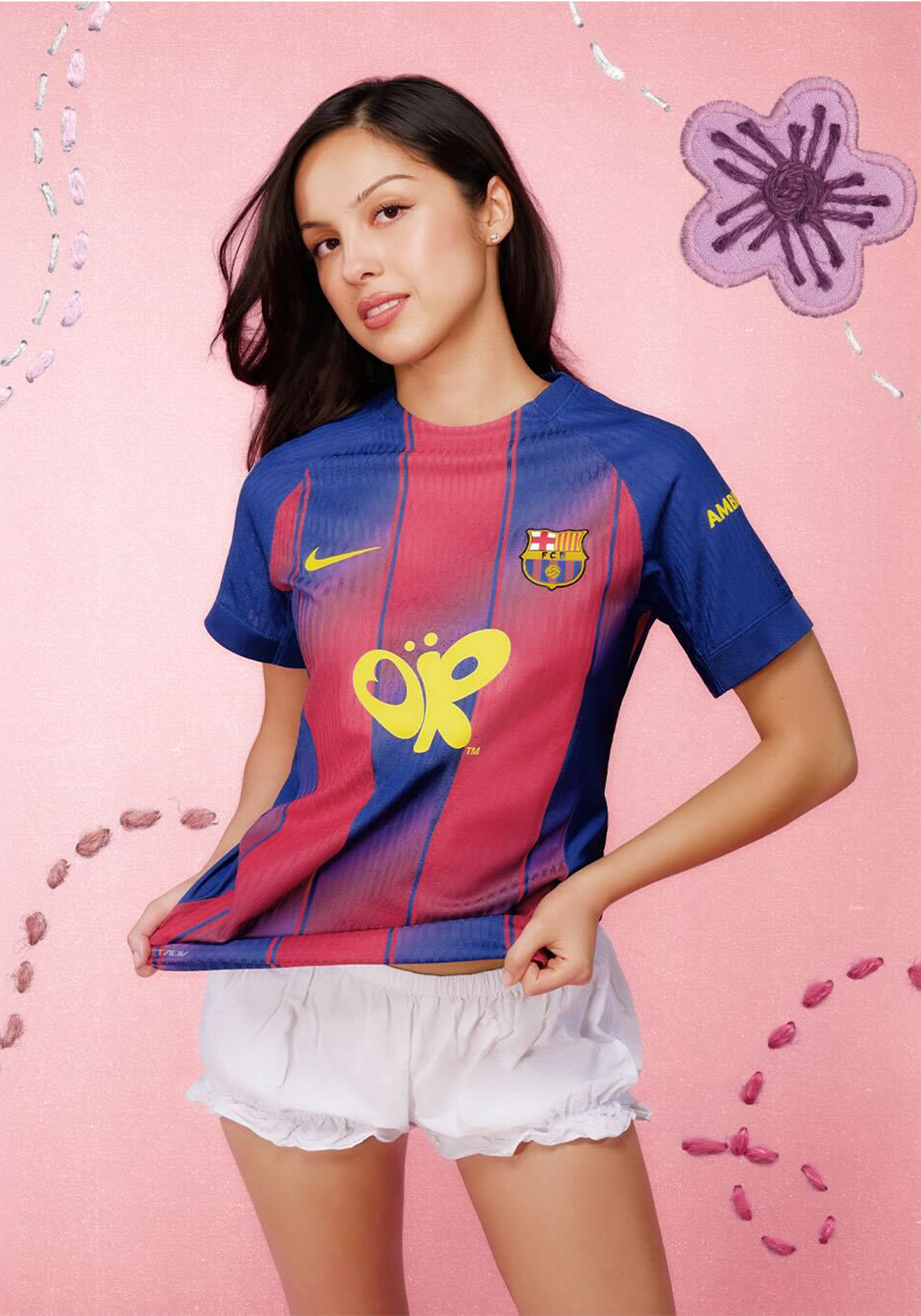 SIGNED | Limited Edition FC Barcelona x Olivia Rodrigo 25/26 men's home jersey signed by OLIVIA RODRIGO