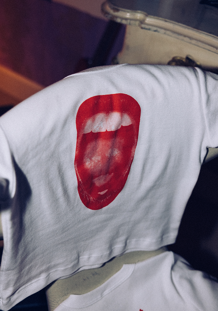 perfect all-american bitch crop t-shirt
