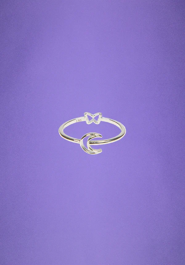 crescent moon ring