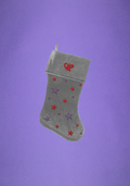OR silver star velvet stocking